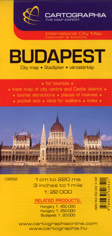 Budapest 1  22 000 - Várostérkép