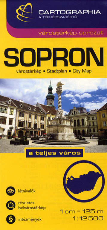 Sopron 1  12 500 - Várostérkép